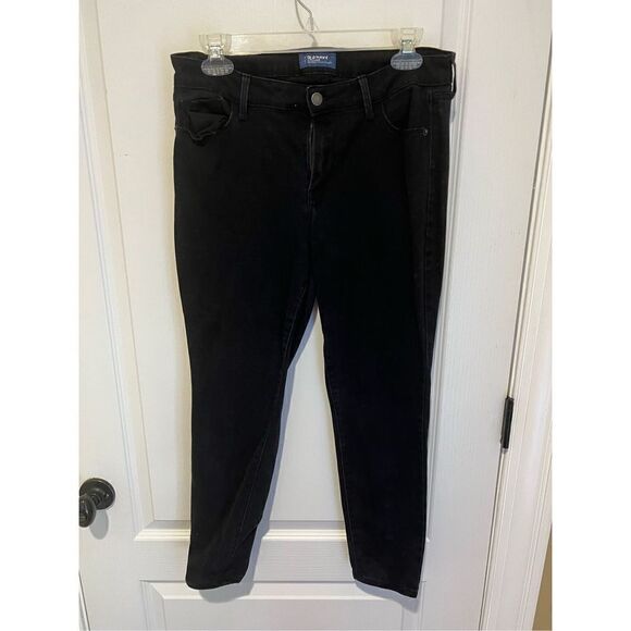 Old Navy Pop Rockstar mid-rise Black Jeans with distressing - Picture 3 of 9